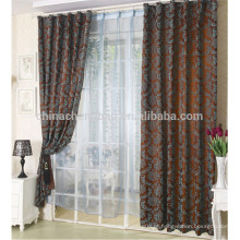 Cortinas de janela de decoração de casa design turco deslizando cortinas